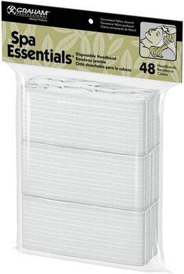 SPA ESSENTIAL DISPOSABLE HEADBAND 48/PK